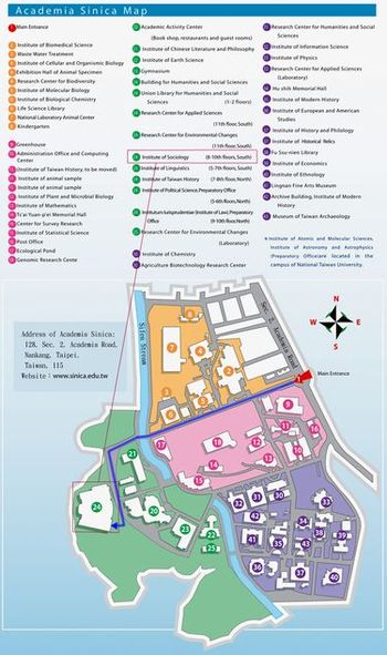 Academia Sinica Map